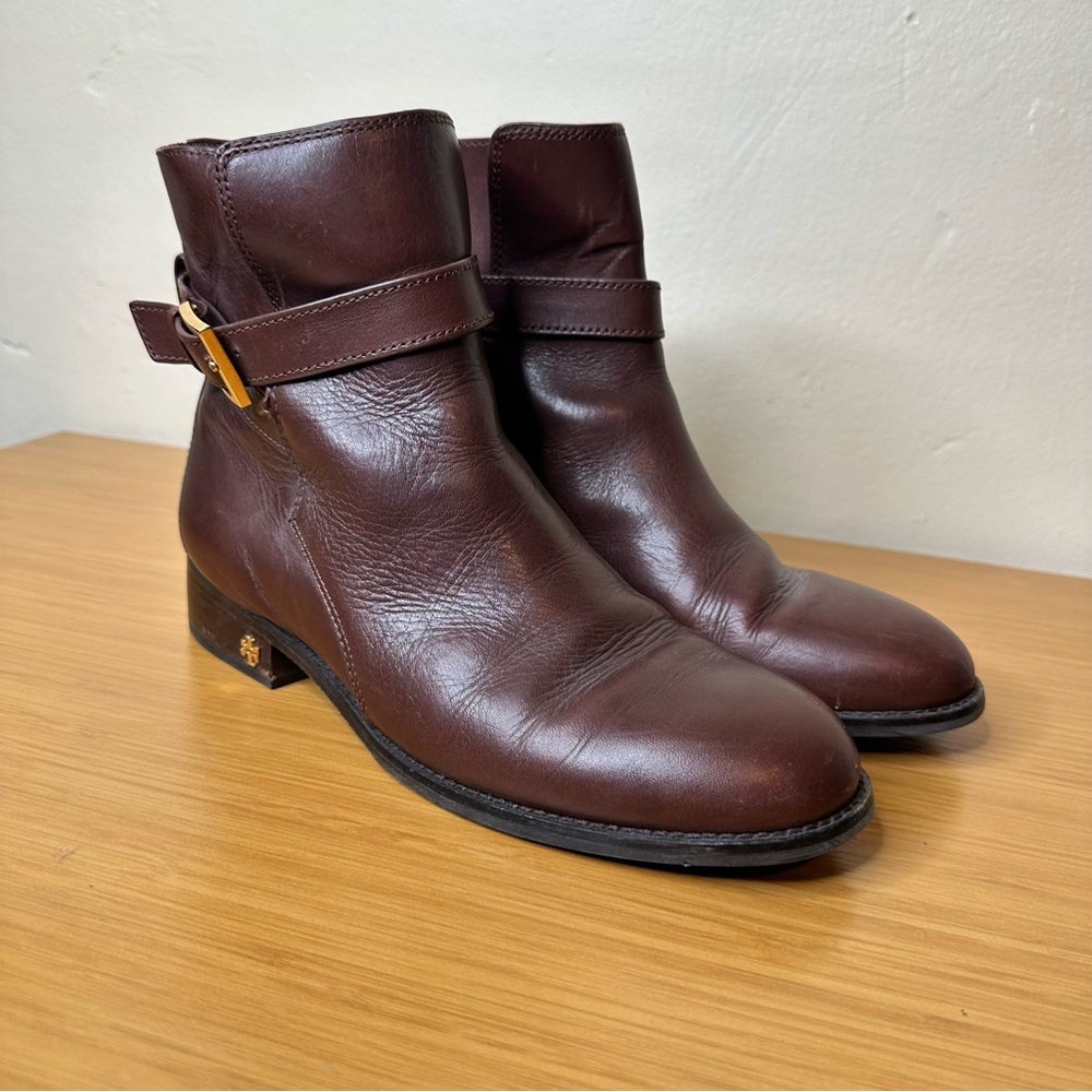 Tory Burch Brown Ankle Boots